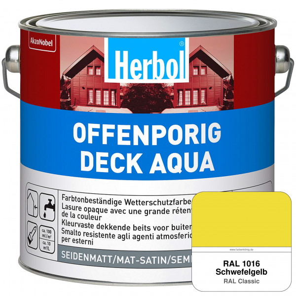 Offenporig-Deck Aqua (RAL 1016 Schwefelgelb)