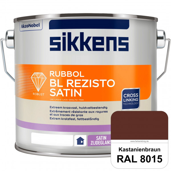 Rubbol BL Rezisto Satin (RAL 8015 Kastanienbraun) seidenglänzender und strapazierfähiger Lack (wasse