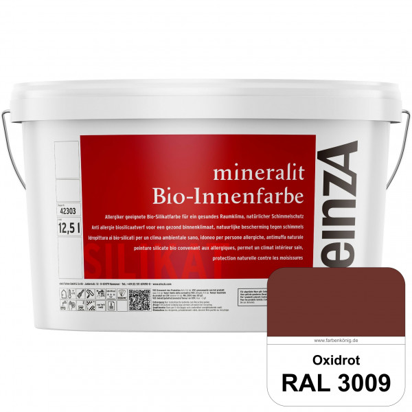 einzA mineralit Bio-Innenfarbe (RAL 3009 Oxidrot) Bio-Silikat-Innenfarbe gemäß VOB DIN 18 363