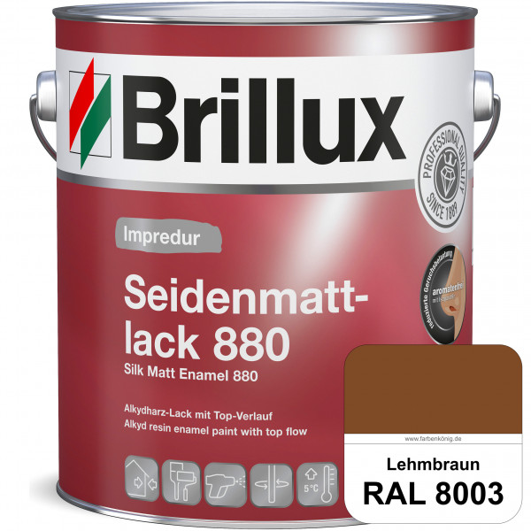 Impredur Seidenmattlack 880 (RAL 8003 Lehmbraun) für Holz- oder Metallflächen innen & außen