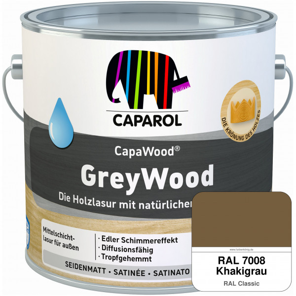 CapaWood® GreyWood (RAL 7008 Khakigrau) - ersetzt Capadur GreyWood