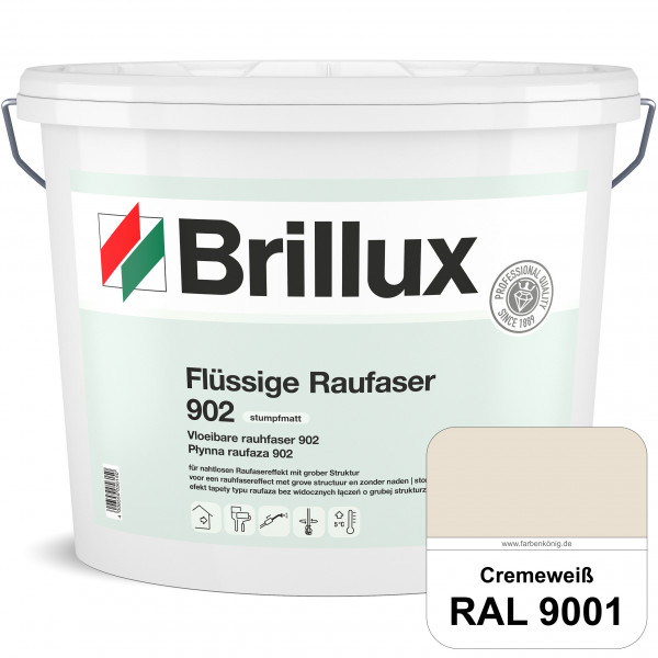 Flüssige Raufaser ELF 902 (RAL 9001 Cremeweiß) Spezial-Dispersionsfarbe mit Raufasereffekt