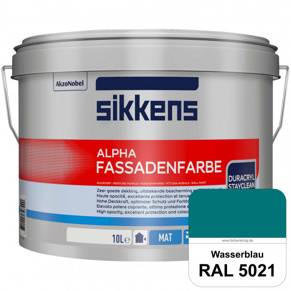 Alpha Fassadenfarbe (RAL 5021 Wasserblau)