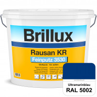 Rausan KR Feinputz 3530 (RAL 5002 Ultramarinblau) organisch gebundener & verarbeitungsfertiger Glatt