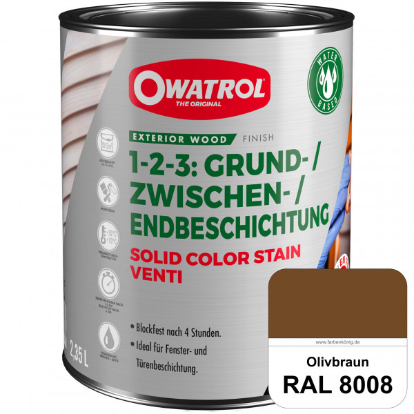 SOLID COLOR STAIN VENTI (RAL 8008 Olivbraun)