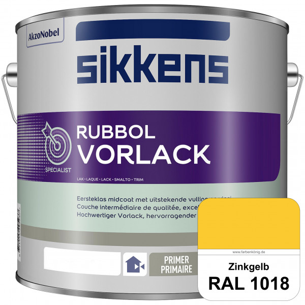 Rubbol Vorlack (RAL 1018 Zinkgelb) Aromatenfreier Vorlack der Spitzenklasse (außen & innen)
