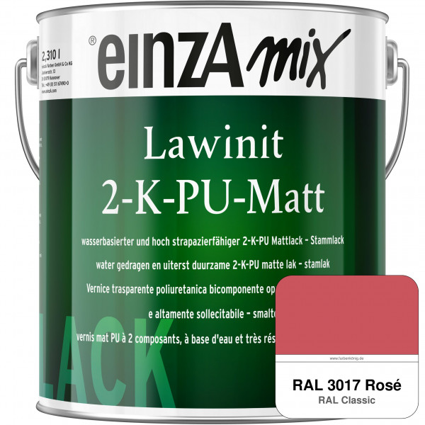 einzA Lawinit 2-K-PU Matt Stammlack (RAL 3017 Rosa)
