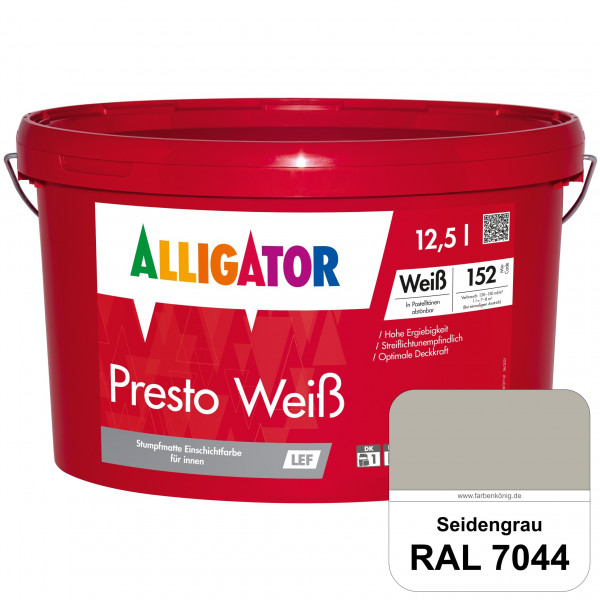 Presto Weiß LEF (RAL 7044 Seidengrau)