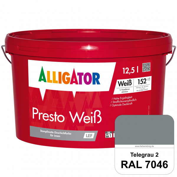 Presto Weiß LEF (RAL 7046 Telegrau 2)