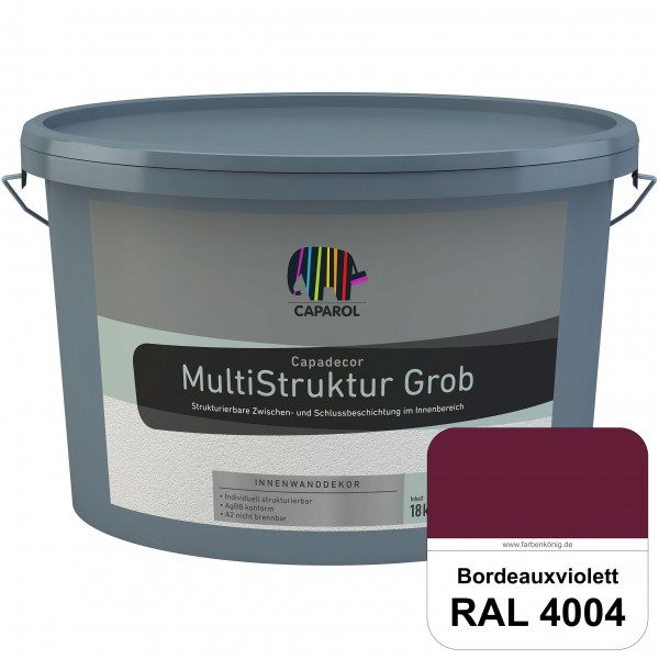 Capadecor MultiStruktur grob (RAL 4004 Bordeauxviolett) quarzgefüllte Zwischen- und Schlußbeschichtu