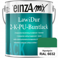 einzA LawiDur 2-K-PU-Buntlack - Hochglanz (RAL 6032 Signalgrün)