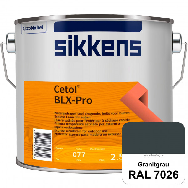Cetol BLX-Pro (RAL 7026 Granitgrau) Express Lasur für die Beschichtung von Holzoberflächen (außen)