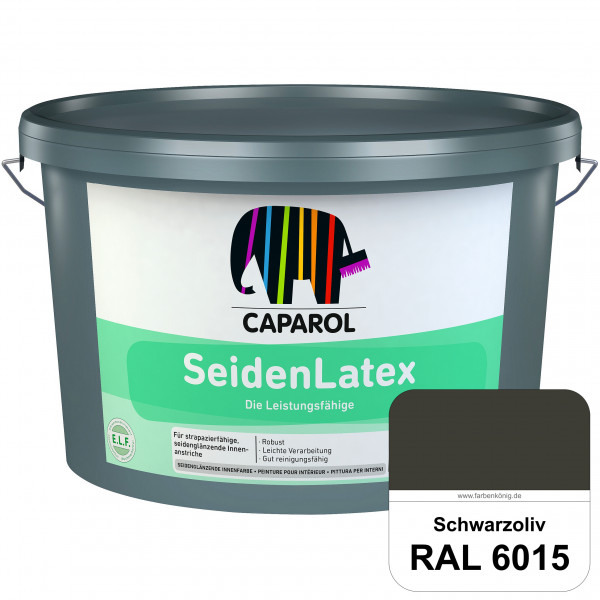 SeidenLatex ELF (RAL 6015 Schwarzoliv) strapazierfähige, scheuerbeständige und seidenmatte Latexfarb