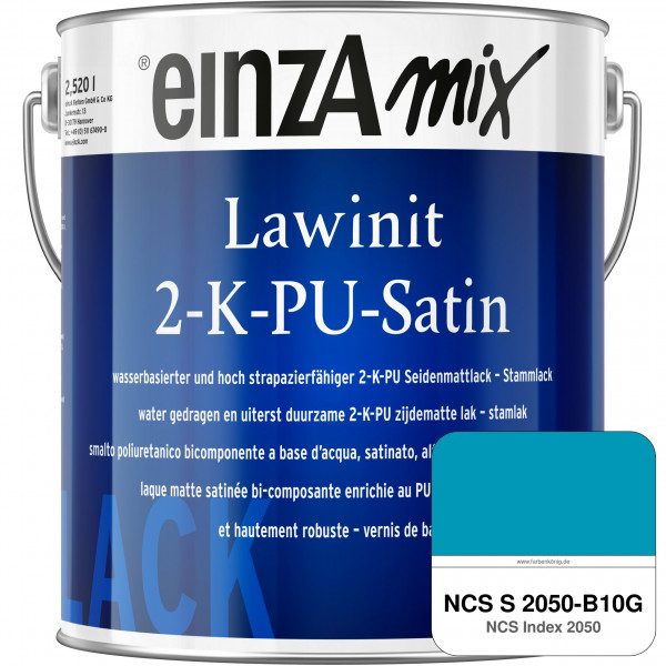 einzA Lawinit 2-K-PU Satin Stammlack (NCS S 2050-B10G)
