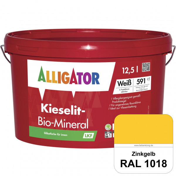 Kieselit-Bio-Mineral LKF (RAL 1018 Zinkgelb)