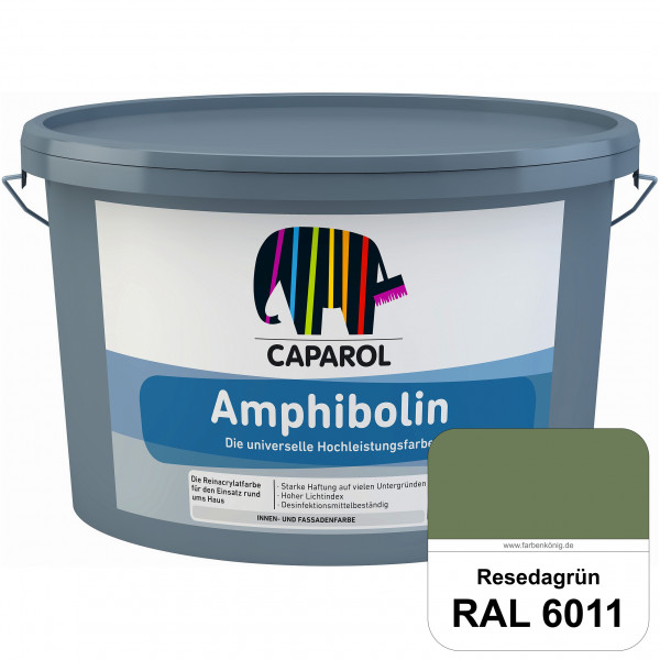 Amphibolin (RAL 6011 Resedagrün) Universalfarbe auf Reinacrylbasis innen & außen