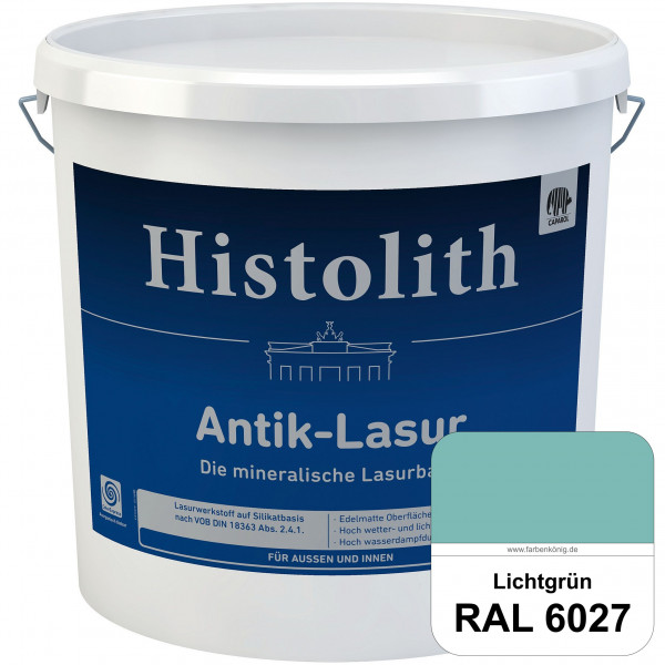Histolith® Antik-Lasur (RAL 6027 Lichtgrün) Lasurkonzentrat nach dem Vorbild historischer Beschichtu