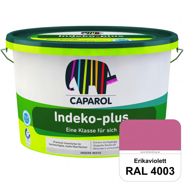 Indeko-plus (RAL 4003 Erikaviolett) doppeldeckende matte & hochwertige Innenfarbe