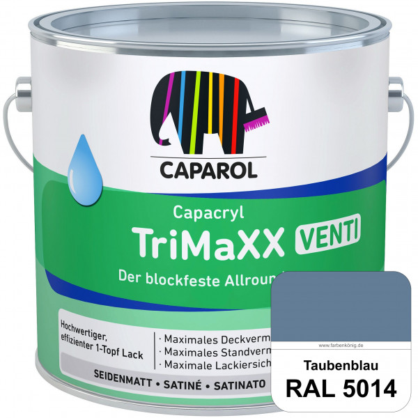 Capacryl TriMaXX Venti (RAL 5014 Taubenblau) Der blockfeste Allrounder für Fenster & Türen