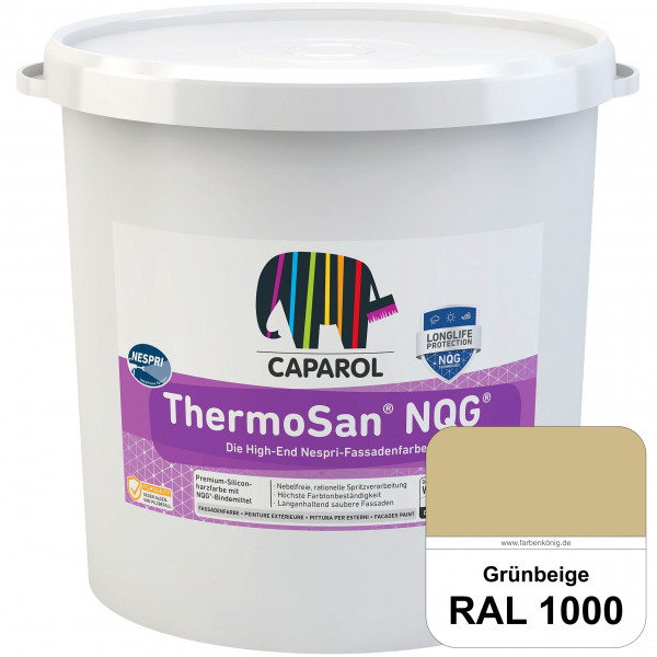 ThermoSan® NQG® Nespri (RAL 1000 Grünbeige) Siliconharz-Bindemittelkombination mit integrierter Nano