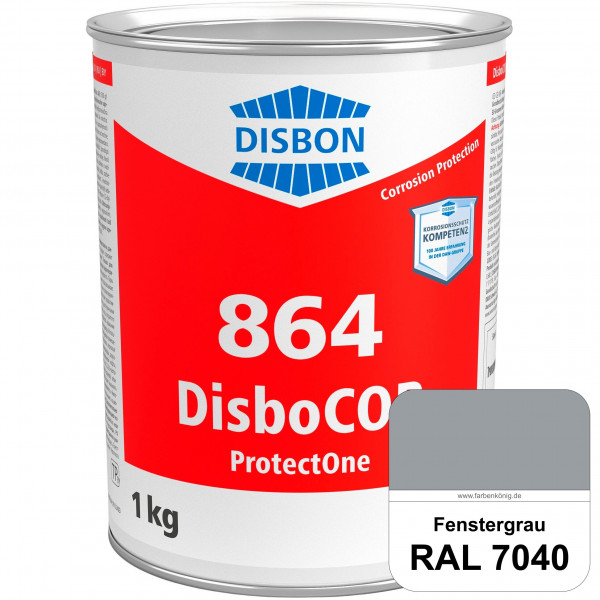DisboCOR 864 ProtectOne (RAL 7040 Fenstergrau) 1-Topf-geeignete Korrosionsschutz für alle metallisc