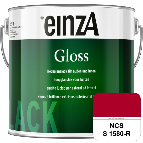 einzA Gloss (NCS S 1580-R) Hochwertiger Alkydharzlack in Premium-Qualität, hochglänzend.