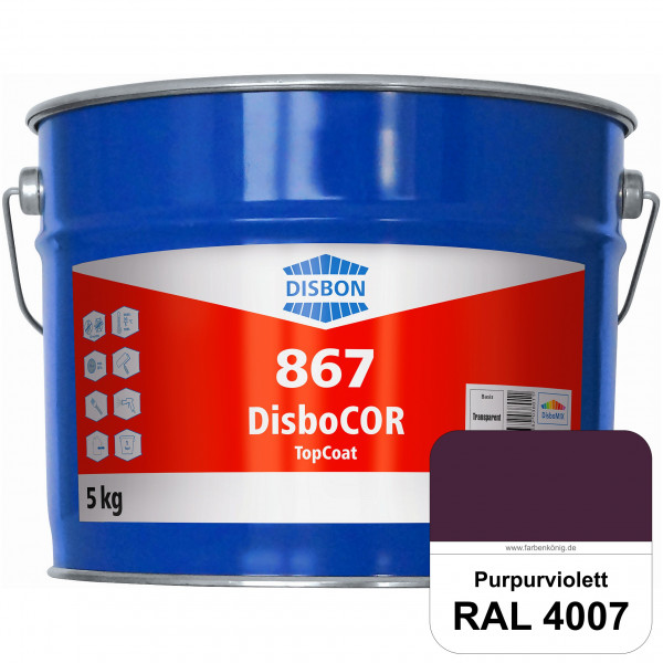 DisboCOR 867 TopCoat (RAL 4007 Purpurviolett) Anwendungsfreundliche Korrosionsschutz-Deckbeschichtun