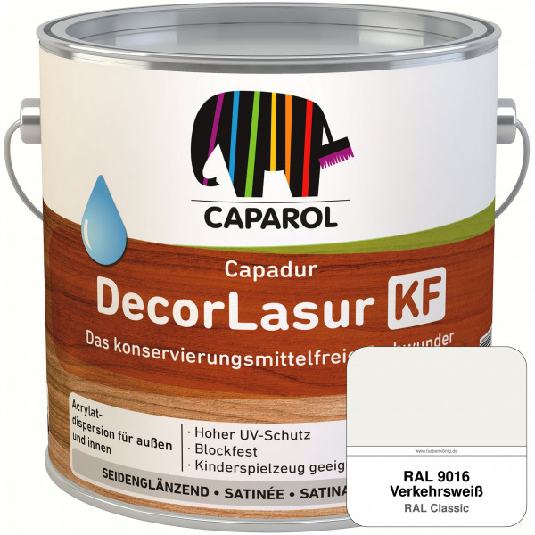 Caparol Capadur DecorLasur KF (RAL 9016 Verkehrsweiß)