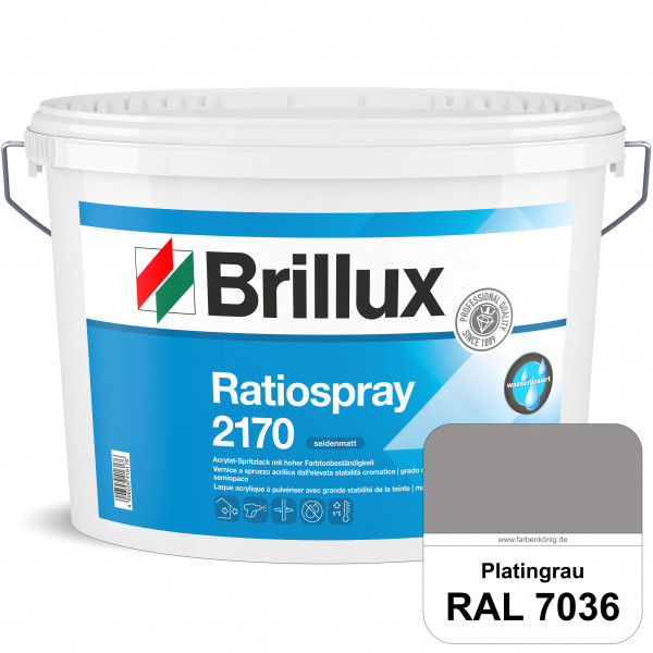 Ratiospray 2170 (RAL 7036 Platingrau) wasserbasierter, seidenmatter & farbtonbeständiger Allround-Sp
