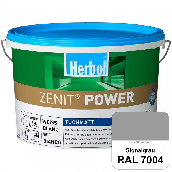 Herbol Zenit Power (RAL 7004 Signalgrau) Superdeckende ELF-Wandfarbe