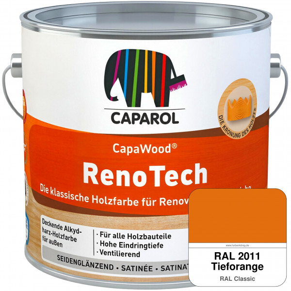 CapaWood® RenoTech (RAL 2011 Tieforange) - ersetzt Capadur RenoTech