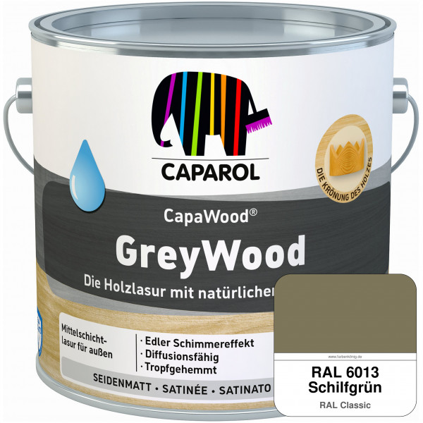 CapaWood® GreyWood (RAL 6013 Schilfgrün) - ersetzt Capadur GreyWood