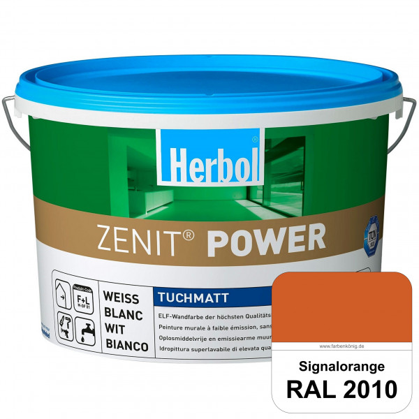 Herbol Zenit Power (RAL 2010 Signalorange) Superdeckende ELF-Wandfarbe