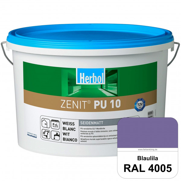 Zenit PU 10 (RAL 4005 Blaulila) seidenmatte und strapazierfähige PU-Wandfarbe