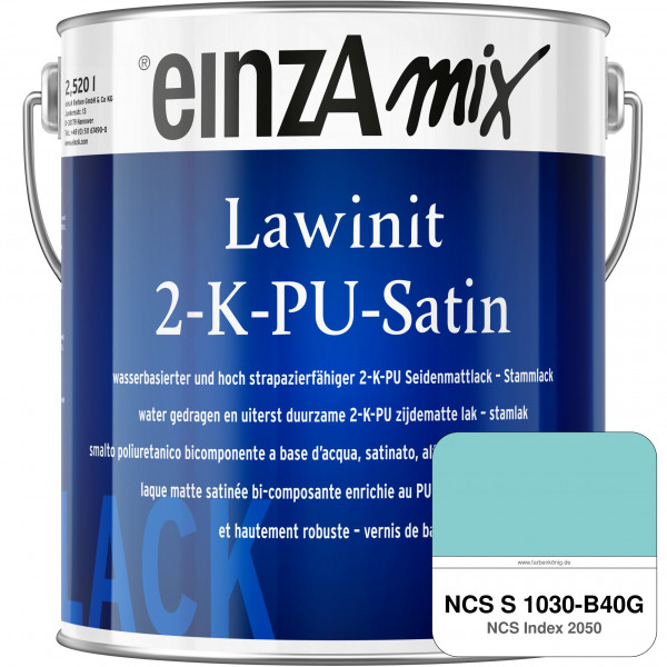 einzA Lawinit 2-K-PU Satin Stammlack (NCS S 1030-B40G)