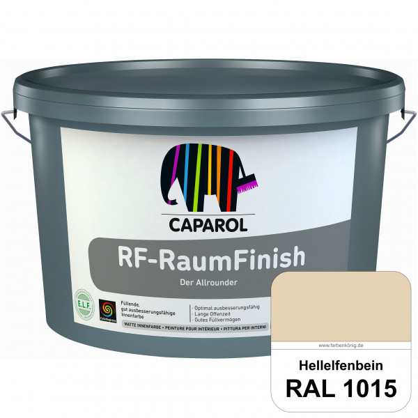 RF-RaumFinish (RAL 1015 Hellelfenbein) Füllende, gut ausbesserungsfähige matte Innenfarbe