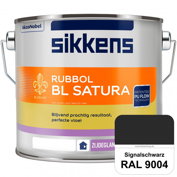 Rubbol BL Satura (RAL 9004 Signalschwarz) seidenglänzender PU-Lack (wasserbasiert) innen & außen