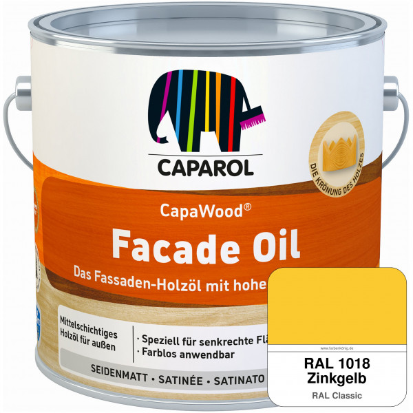 CapaWood® Facade Oil (RAL 1018 Zinkgelb)