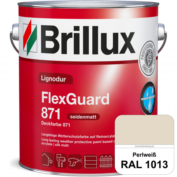 Lignodur FlexGuard 871 (Deckfarbe 871) RAL 1013 Perlweiß