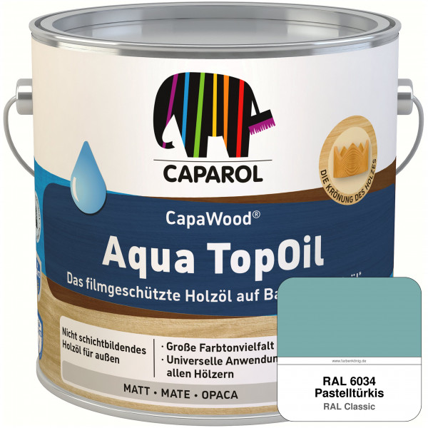 CapaWood® AquaTopOil (RAL 6034 Pastelltürkis)