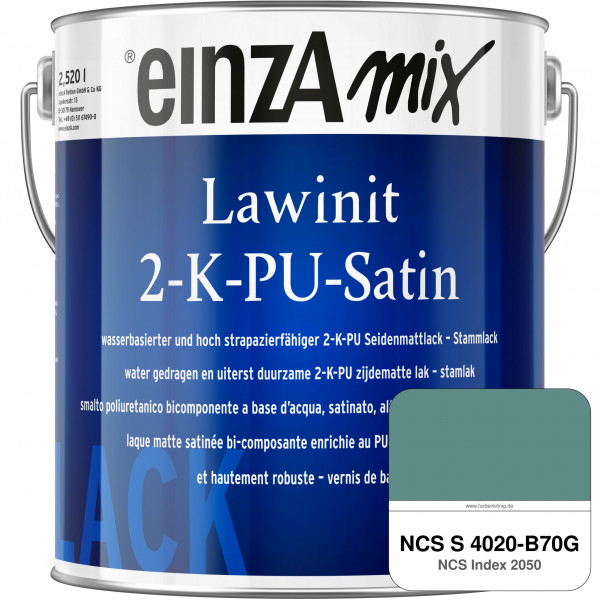 einzA Lawinit 2-K-PU Satin Stammlack (NCS S 4020-B70G)