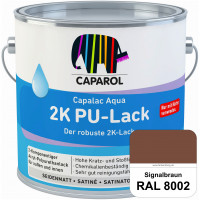 Capalac Aqua 2K PU-Lack (RAL 8002 Signalbraun) chemisch und mechanisch widerstandsfähige Lackierunge