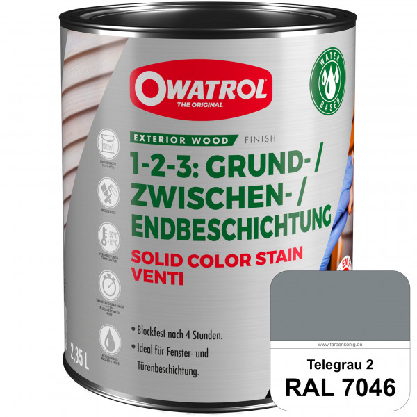SOLID COLOR STAIN VENTI (RAL 7046 Telegrau 2)