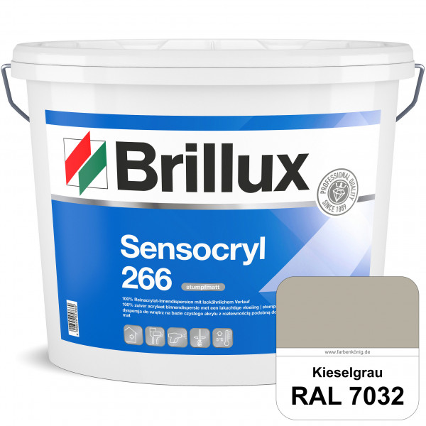 Sensocryl ELF 266 (RAL 7032 Kieselgrau) stumpfmatte hochwertige Reinacrylat-Innendispersion für Artz