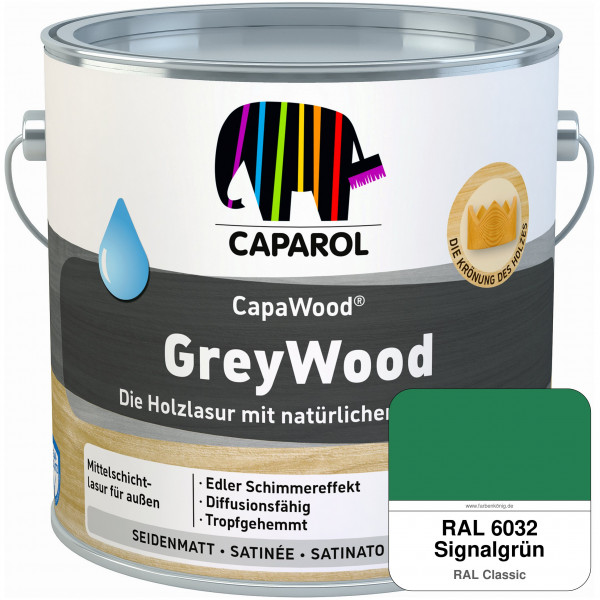 CapaWood® GreyWood (RAL 6032 Signalgrün) - ersetzt Capadur GreyWood
