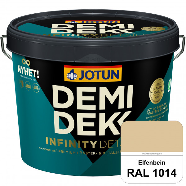 DEMIDEKK Infinity Details - Deckender Holzschutz (RAL 1014 Elfenbein)