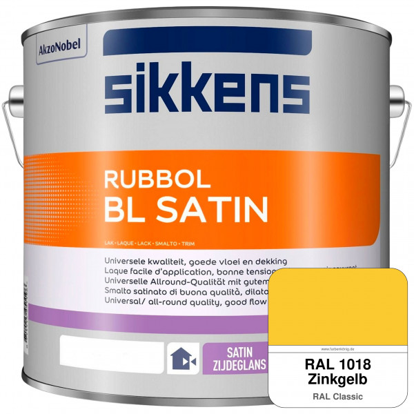 Rubbol BL Satin (RAL 1018 Zinkgelb) hochelastischer & seidenglänzender Lack (wasserbasiert) innen &