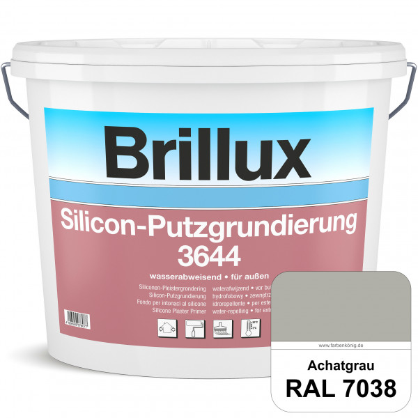 Silicon-Putzgrundierung 3644 (RAL 7038 Achatgrau) Haftvermittelnde & quarzhaltige Grundierfarbe auf