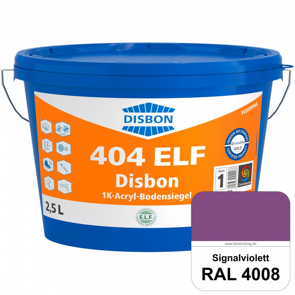 Disbon 404 ELF 1K-Acryl-Bodensiegel (RAL 4008 Signalviolett) 1K PU-verstärkte, emissions- und lösemi