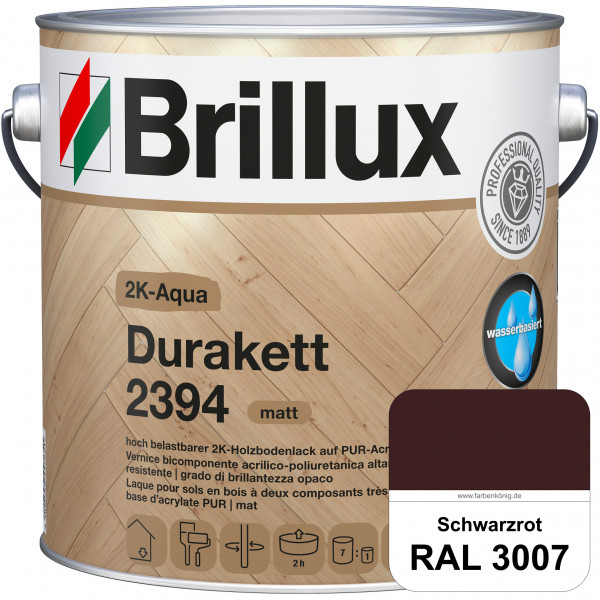 2K-Aqua Durakett 2394 (RAL 3007 Schwarzrot) Wasserbasierter 2K-Versiegelung für Parkettfußböden, Die